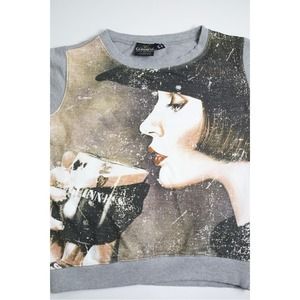 Guinness Retro Lady Drinking Beer Crewneck Sweatshirt